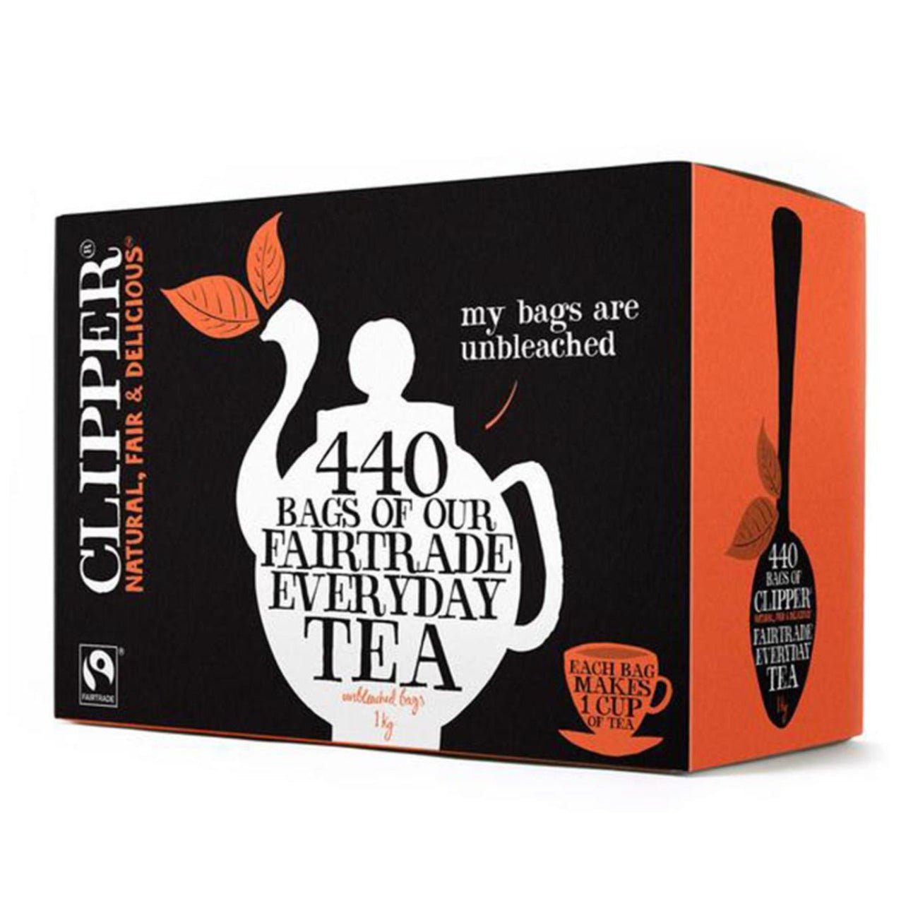 Fairtrade Black Tea 440 Bags - Eco Natural Products - Clipper - Black Tea