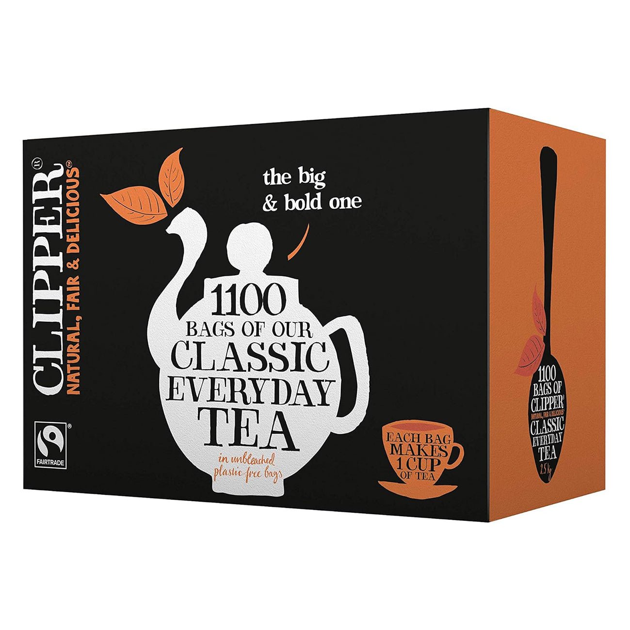 Fairtrade Black Tea Everyday 1100 Bags - Eco Natural Products - Clipper - Black Tea