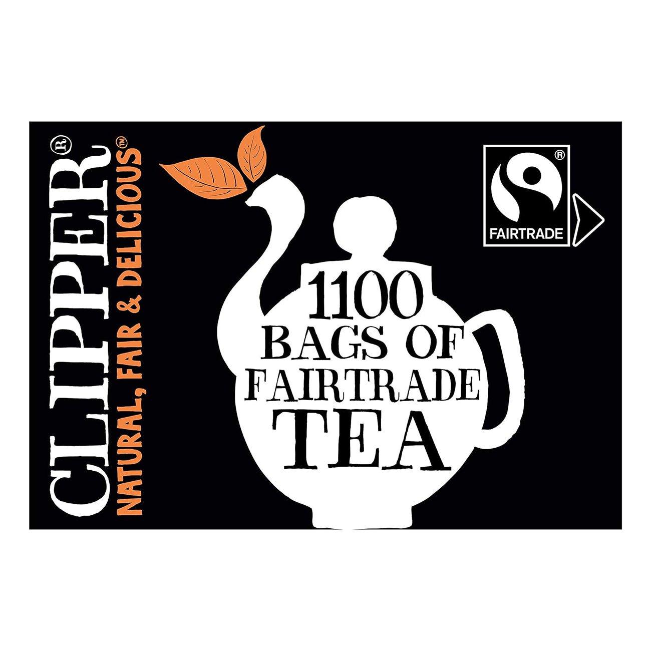 Fairtrade Black Tea Everyday 1100 Bags - Eco Natural Products - Clipper - Black Tea