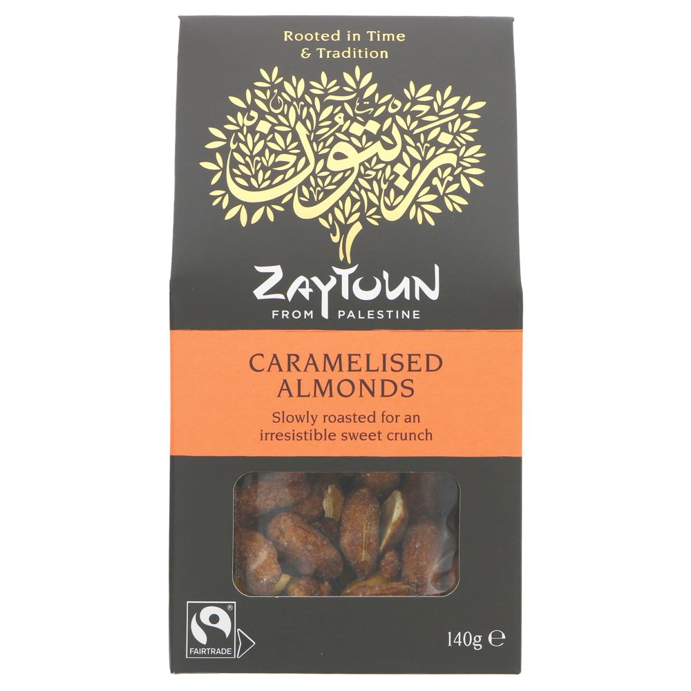 Fairtrade Caramelised Almonds 140g - Eco Natural Products - Zaytoun - Almonds