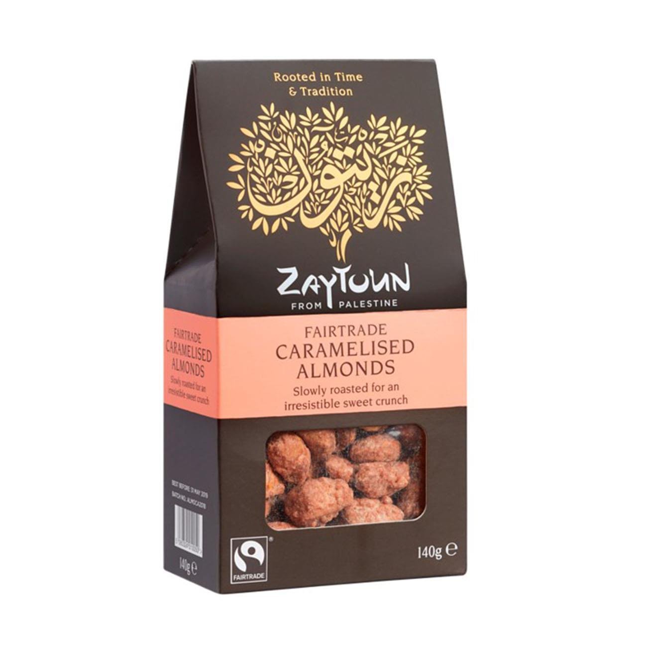 Fairtrade Caramelised Almonds 140g - Eco Natural Products - Zaytoun - Almonds