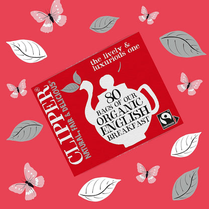 Fairtrade English Breakfast Black Tea 80 Bags - Clipper - Black Tea - Eco Natural Products