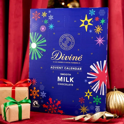 Fairtrade Milk Chocolate Advent Calendar 85g - Divine Chocolate - Advent Calendar - Divine Chocolate