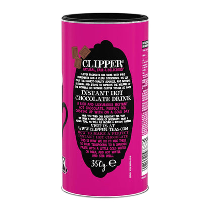 Fairtrade Seriously Velvety Instant Hot Chocolate 350g - Clipper - Instant chocolate - Eco Natural Products