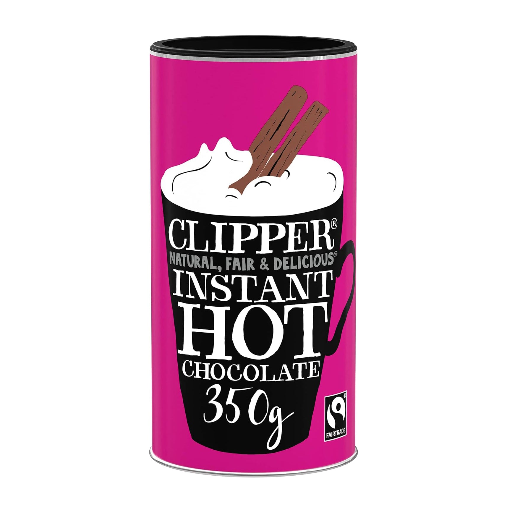 Fairtrade Seriously Velvety Instant Hot Chocolate 350g - Eco Natural Products - Clipper - Instant chocolate