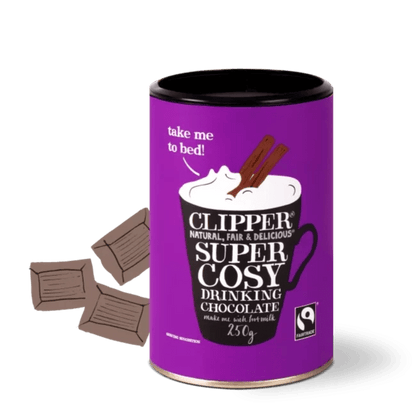Fairtrade Super Cosy Drinking Chocolate 250g - Clipper - Instant chocolate - Eco Natural Products