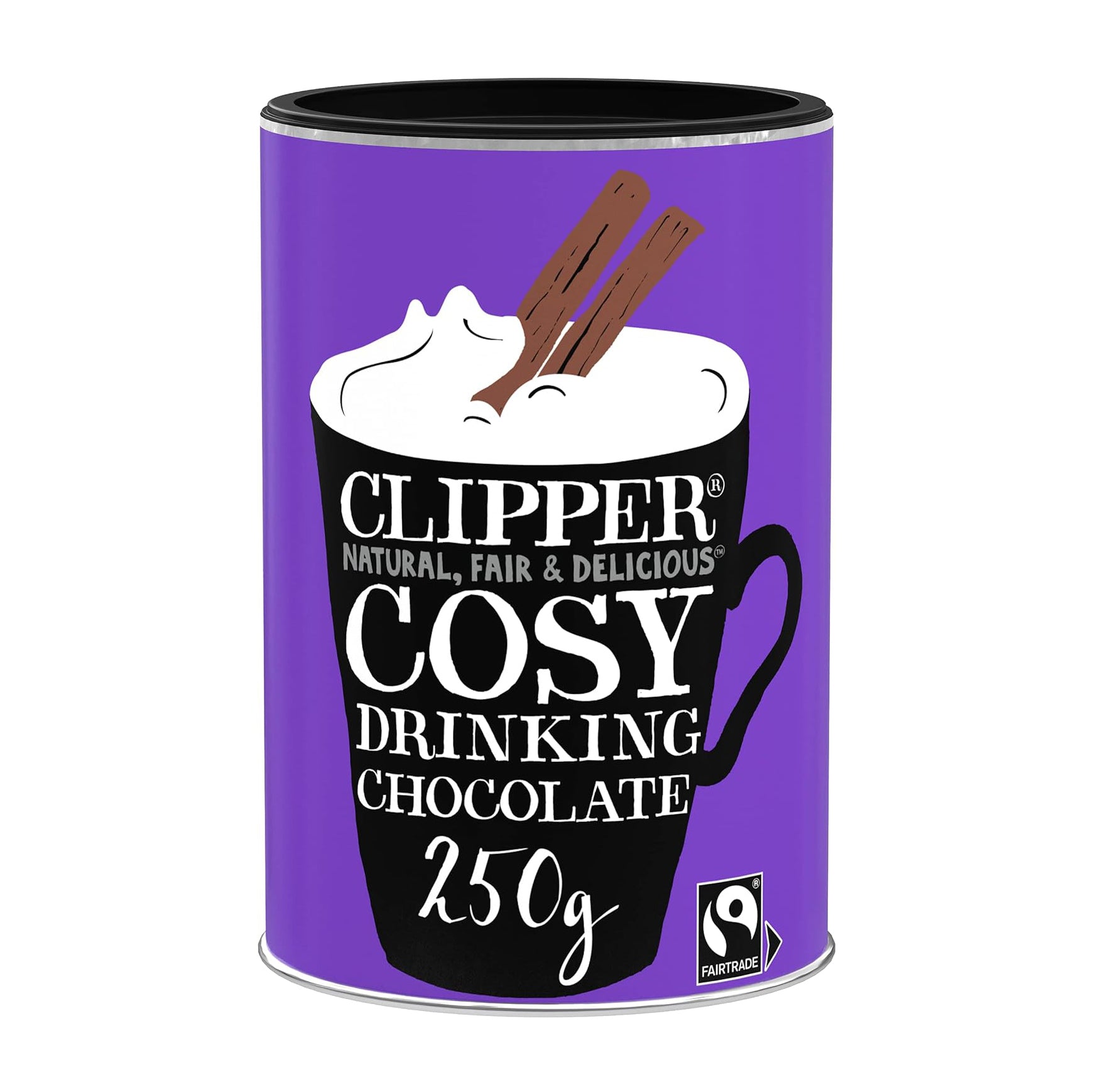 Fairtrade Super Cosy Drinking Chocolate 250g - Eco Natural Products - Clipper - Instant chocolate