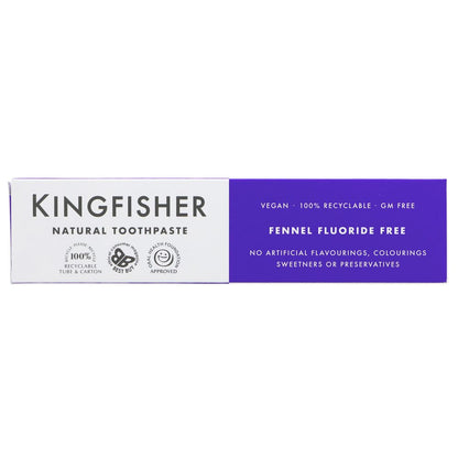Fennel Fluoride free Toothpaste 100ml - Kingfisher - Toothpaste - Kingfisher
