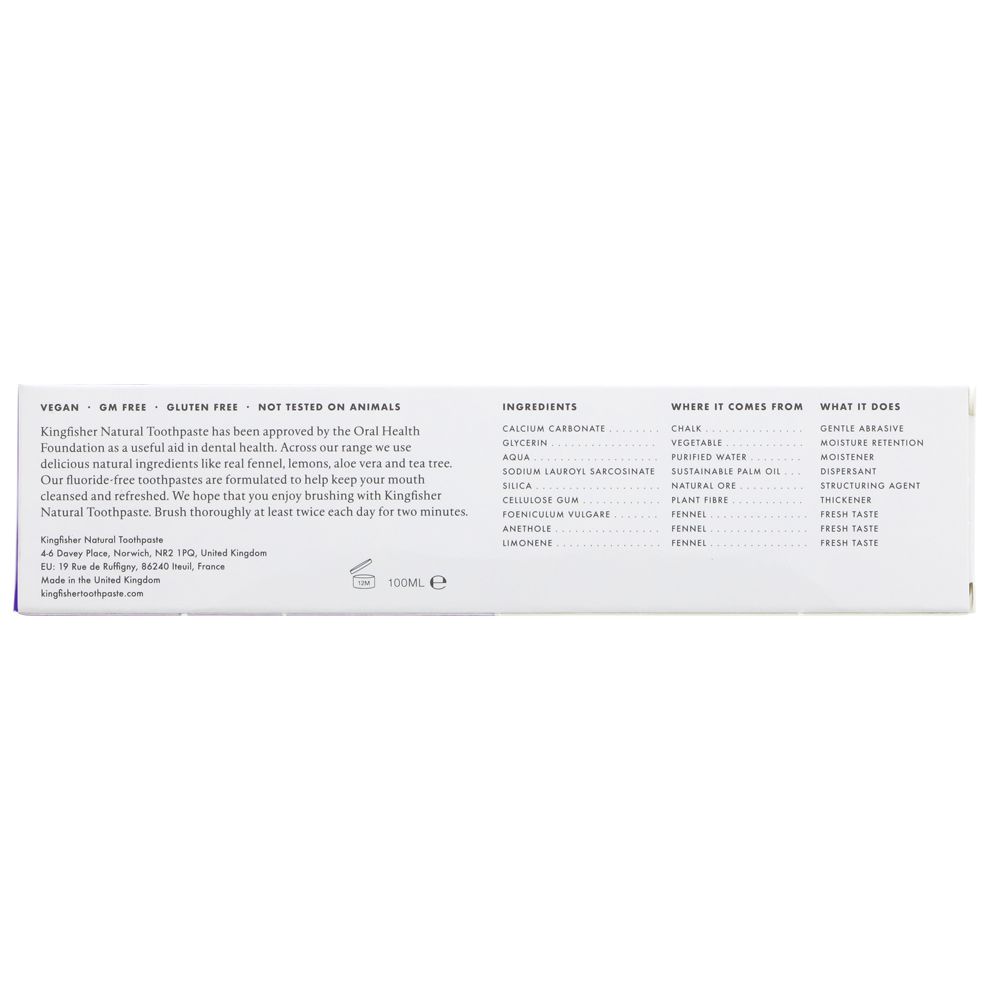 Fennel Fluoride free Toothpaste 100ml - Kingfisher - Toothpaste - Kingfisher