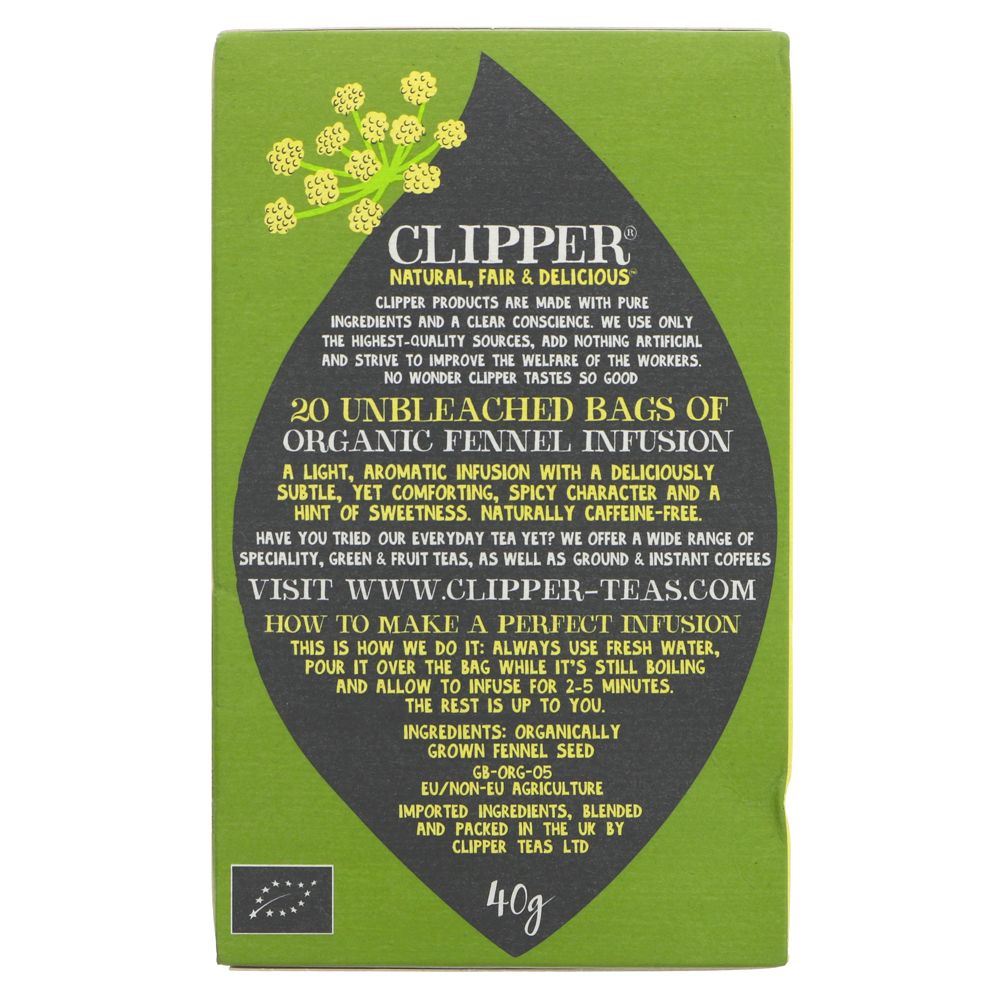 Fennel Infusion 20 bags - Clipper - Infusion - Eco Natural Products