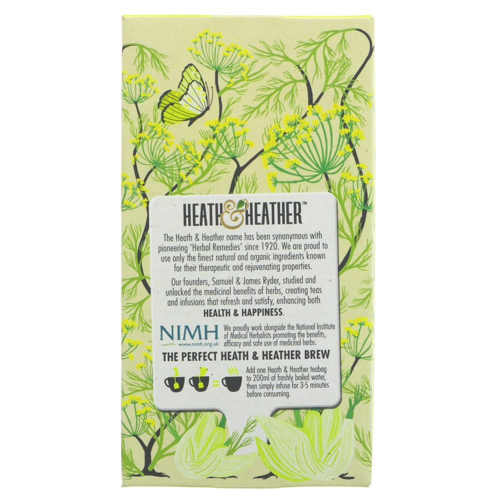 Fennel Infusion 20 Bags - Heath & Heather - Infusion - Eco Natural Products