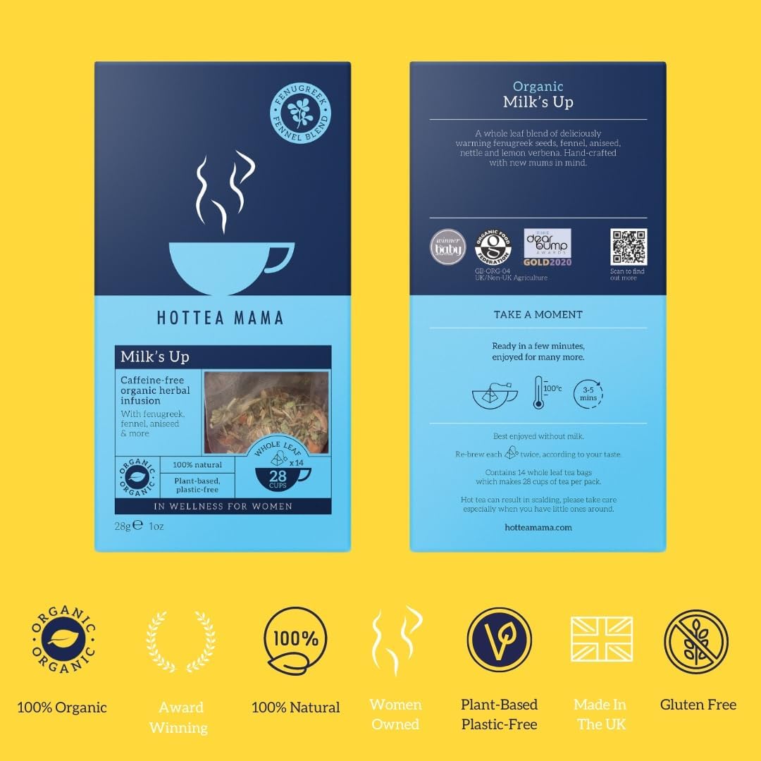 Fenugreek and Fennel Herbal Tea 14 Bags - Hottea Mama - Herbal Tea - Eco Natural Products