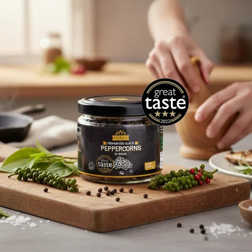 Fermented Black Peppercorns 100g - Ausha - Pepper - Ausha
