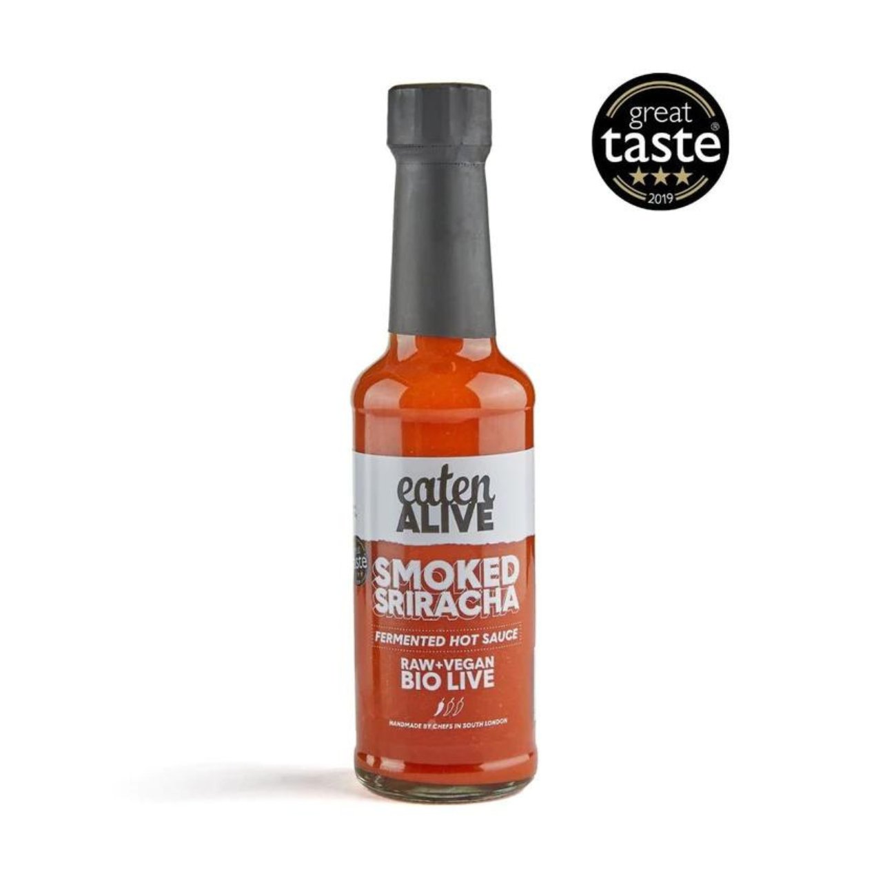 Fermented Hot Sauce Smoked Sriracha 150ml - Eaten Alive - Condiments & Sauces - Eco Natural Products