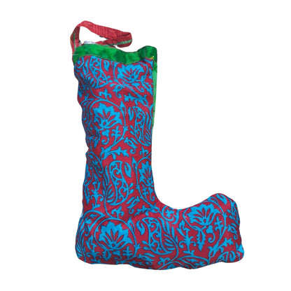 Festive Sari Stocking 1pc - Siesta Crafts - Gift - Eco Natural Products