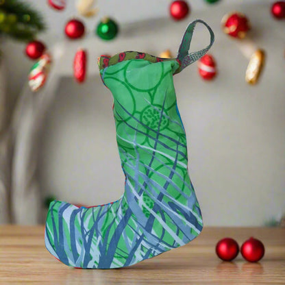 Festive Sari Stocking 1pc - Siesta Crafts - Gift - Eco Natural Products