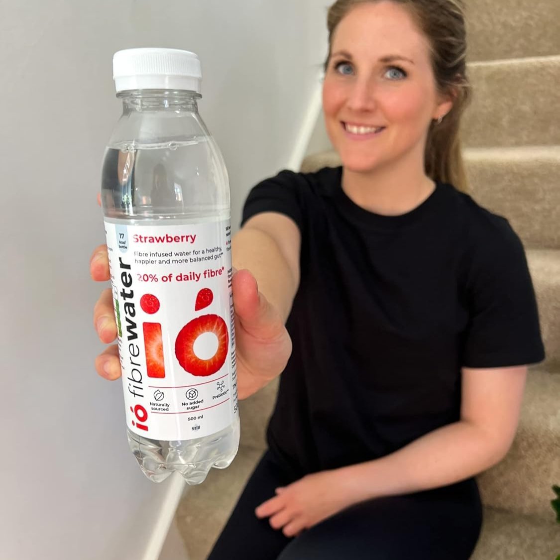 Fibre Infused Prebiotic Water Strawberry Still 500ml - Io Fibrewater - Water Filter/Infuser - Eco Natural Products