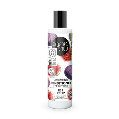 Fig and Rosehip Volumizing Conditioner for Oily Hair 280ml - Organic Shop - Conditioner - Eco Natural Products