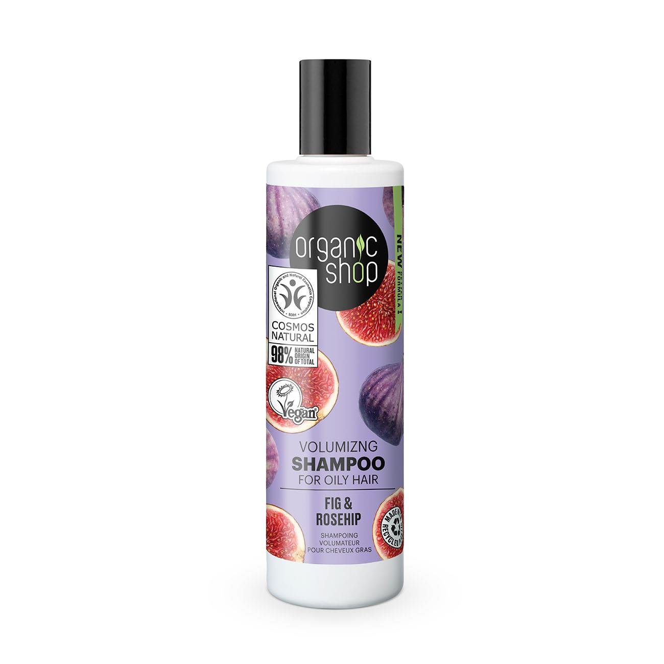 Fig and Rosehip Volumizing Shampoo for Oily Hair 280 ml - Organic Shop - Shampoo - Eco Natural Products