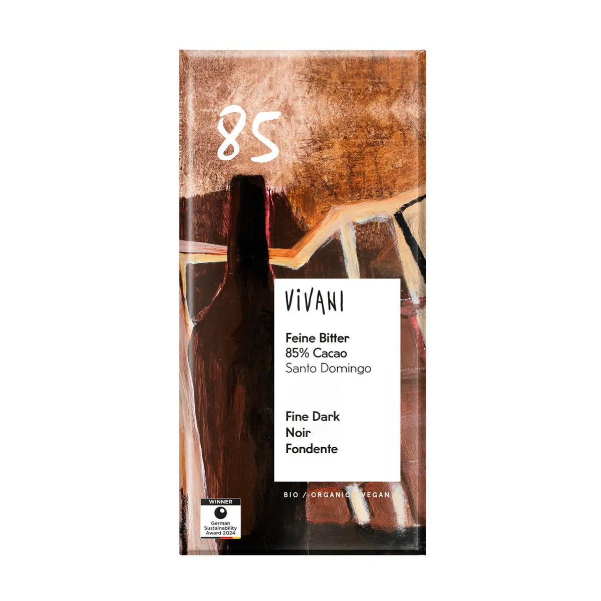 Fine Dark Chocolate with 85% Cocoa 80g - Vivani - Chocolate Bar - Vivani