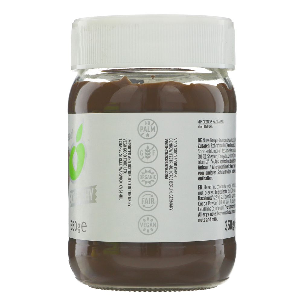 Fine Hazelnut Chocolate Spread (Crunchy) 350g - Vego - Chocolate - Eco Natural Products