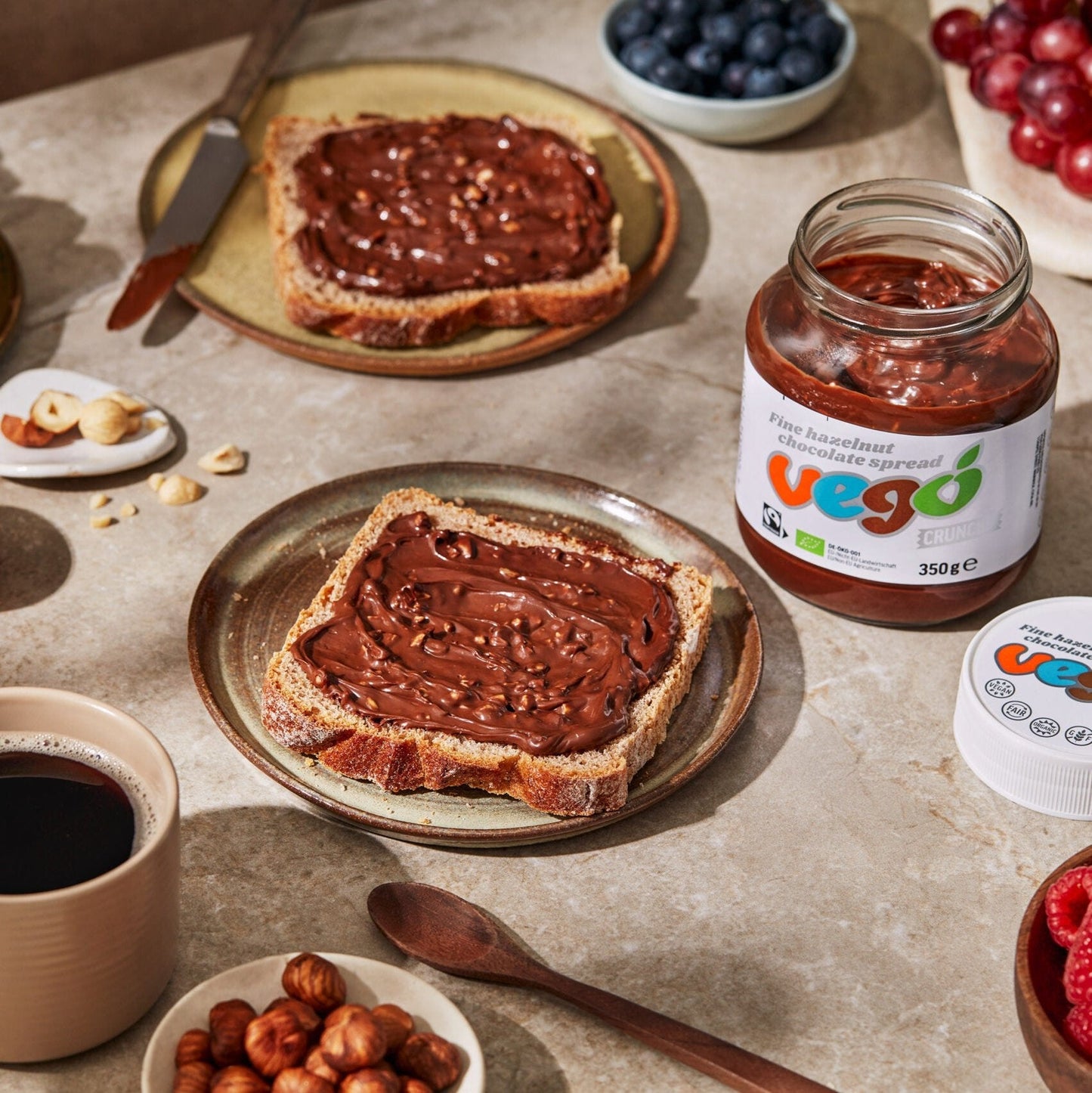 Fine Hazelnut Chocolate Spread (Crunchy) 350g - Vego - Chocolate - Eco Natural Products