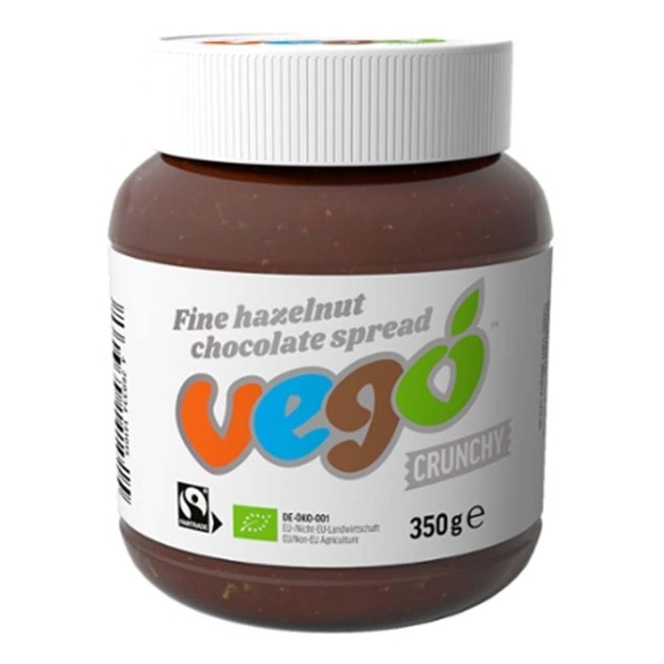 Fine Hazelnut Chocolate Spread (Crunchy) 350g - Eco Natural Products - Vego - Chocolate