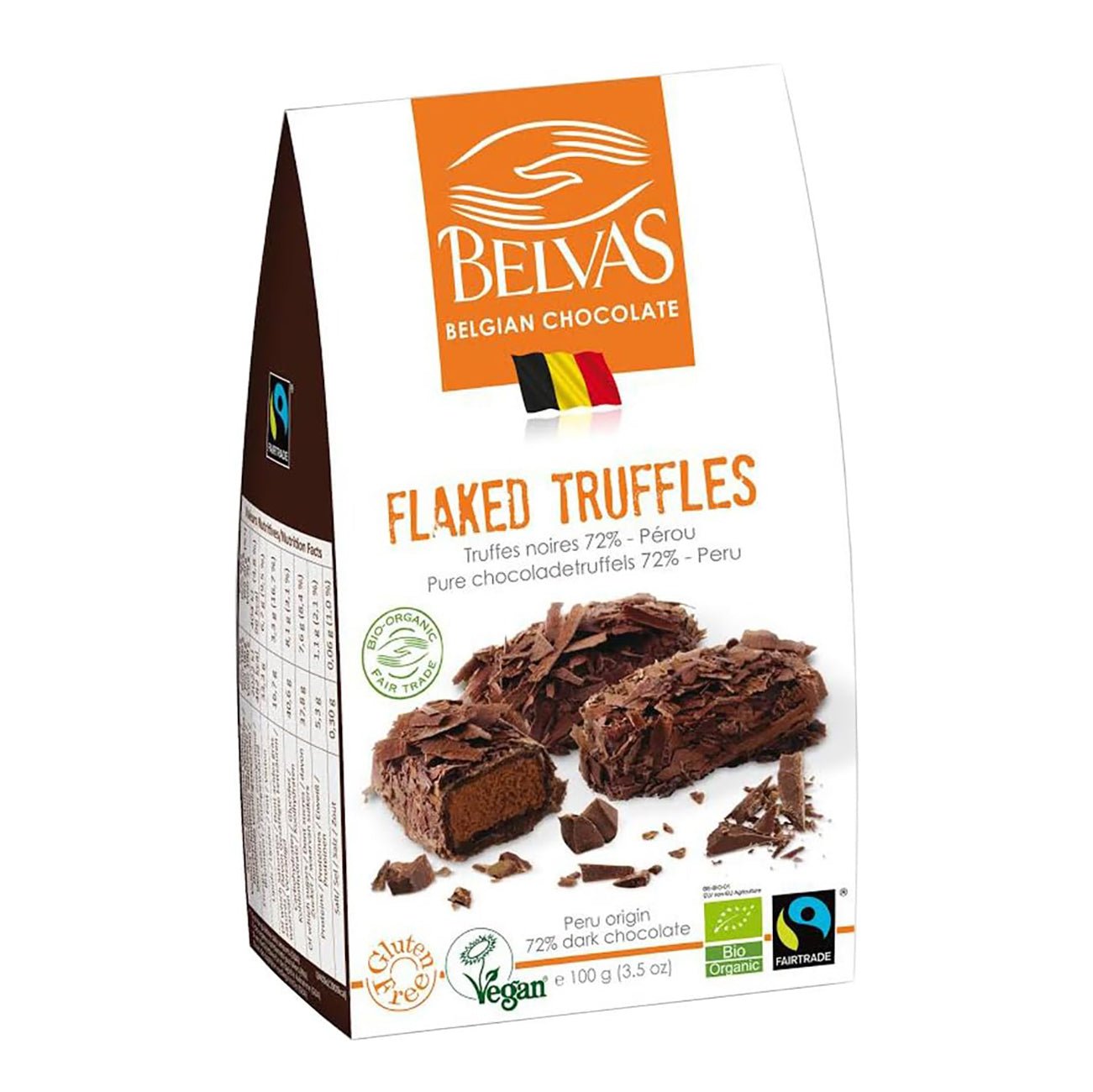 Flaked Truffles Chocolate 100g - Belvas - Chocolate - Eco Natural Products