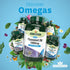 Flaxseed Oil Cold - Pressed Omega 3, 6 & 9 180 Softgels - Eco Natural Products - Natures Aid - Vitamins & Supplements