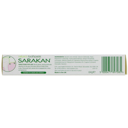 Fluoride Free Toothpaste 50ml - Sarakan - Toothpaste - Eco Natural Products