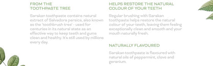 Fluoride Free Toothpaste 50ml - Sarakan - Toothpaste - Eco Natural Products