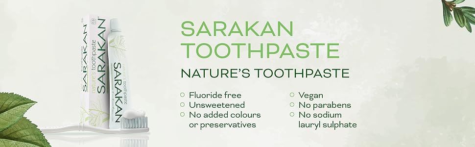 Fluoride Free Toothpaste 50ml - Sarakan - Toothpaste - Eco Natural Products