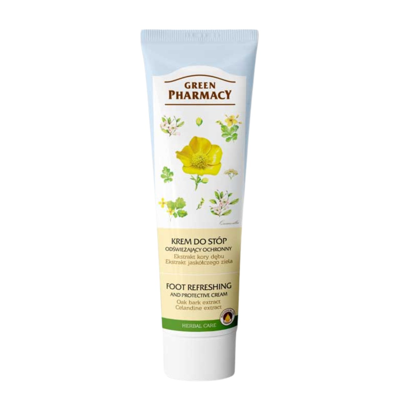 Foot Cream Oak Bark & Celandine 100ml - Eco Natural Products - Green Pharmacy - Foot care