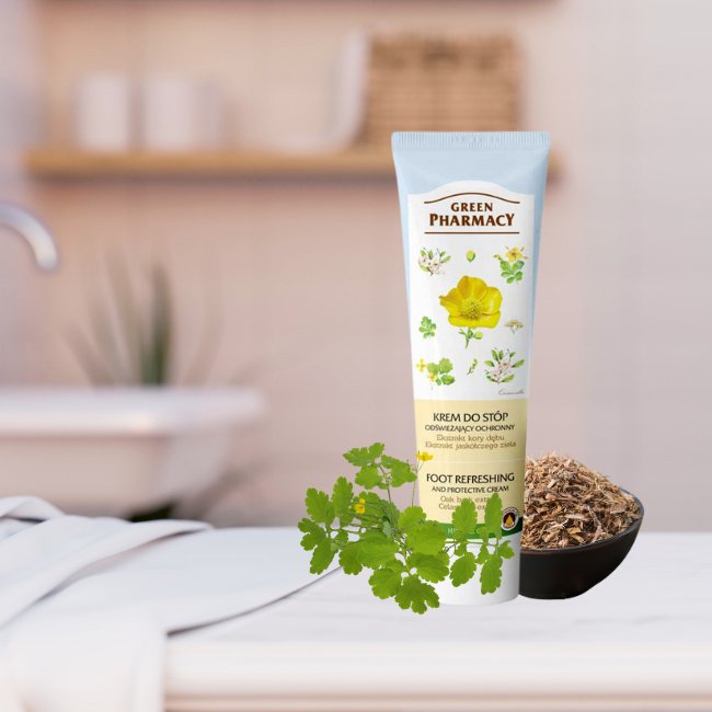 Foot Cream Oak Bark & Celandine 100ml - Green Pharmacy - Foot care - Eco Natural Products