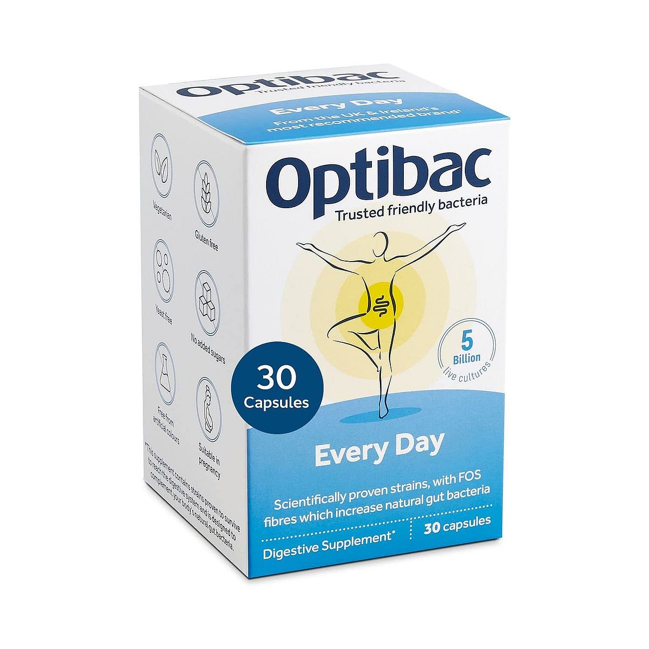 For Every Day 30 Capsules - Eco Natural Products - OptiBac Probiotics - Vitamins & Supplements