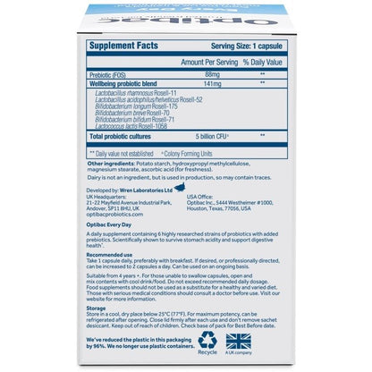For Every Day 30 Capsules - OptiBac Probiotics - Vitamins & Supplements - Eco Natural Products
