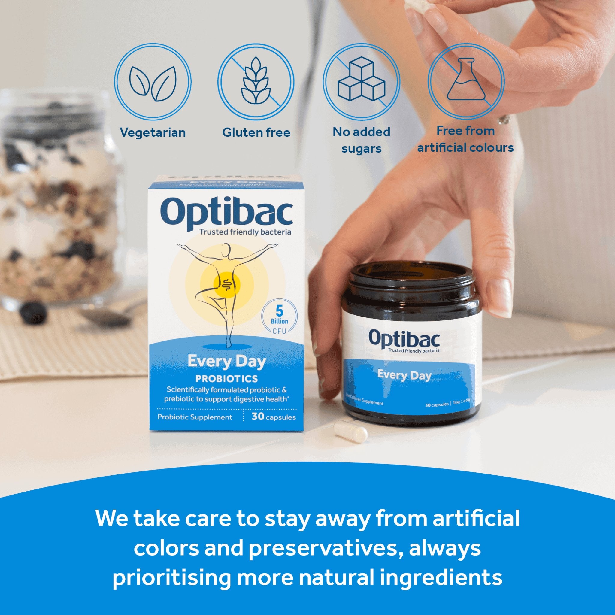 For Every Day 30 Capsules - Eco Natural Products - OptiBac Probiotics - Vitamins & Supplements