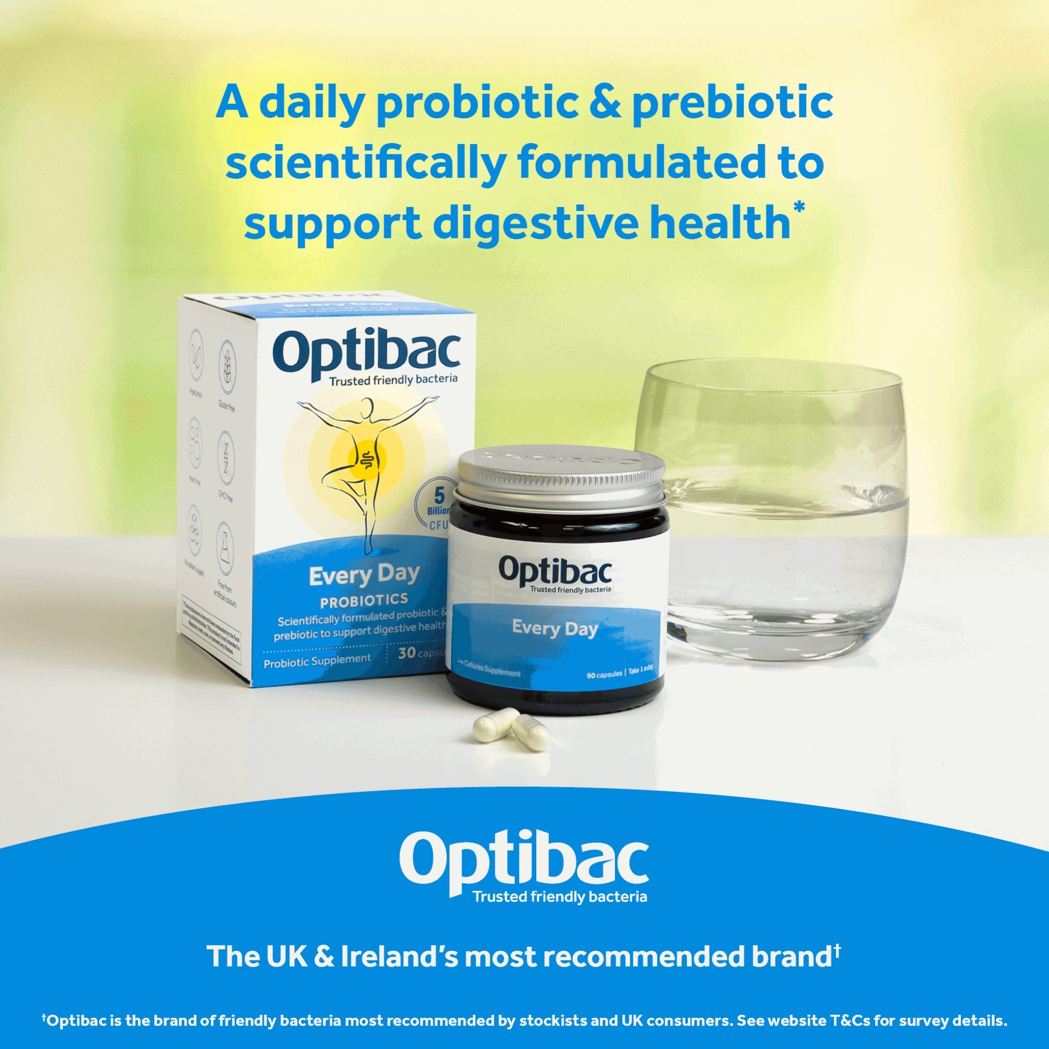 For Every Day 90 Capsules - Eco Natural Products - OptiBac Probiotics - Vitamins & Supplements