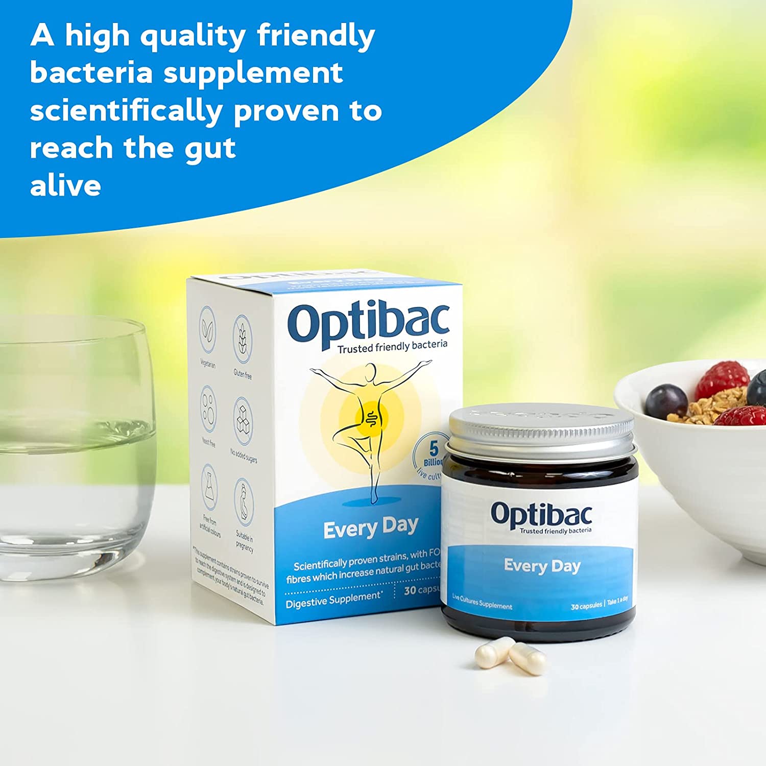 For Every Day 90 Capsules - OptiBac Probiotics - Vitamins & Supplements - Eco Natural Products