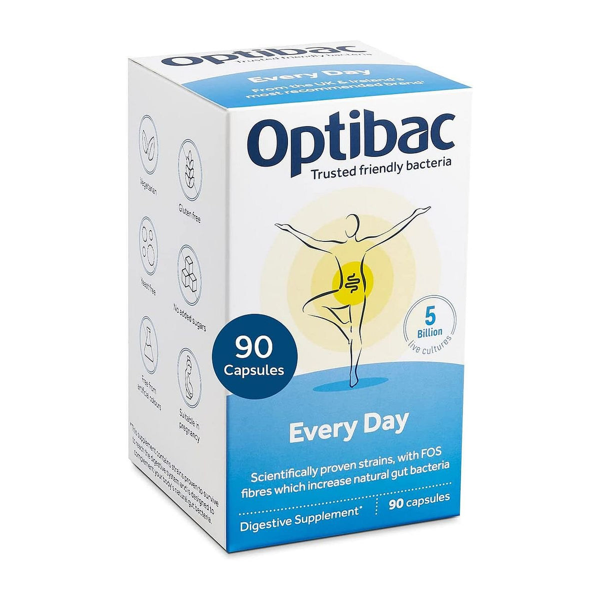 For Every Day 90 Capsules - OptiBac Probiotics - Vitamins & Supplements - Eco Natural Products