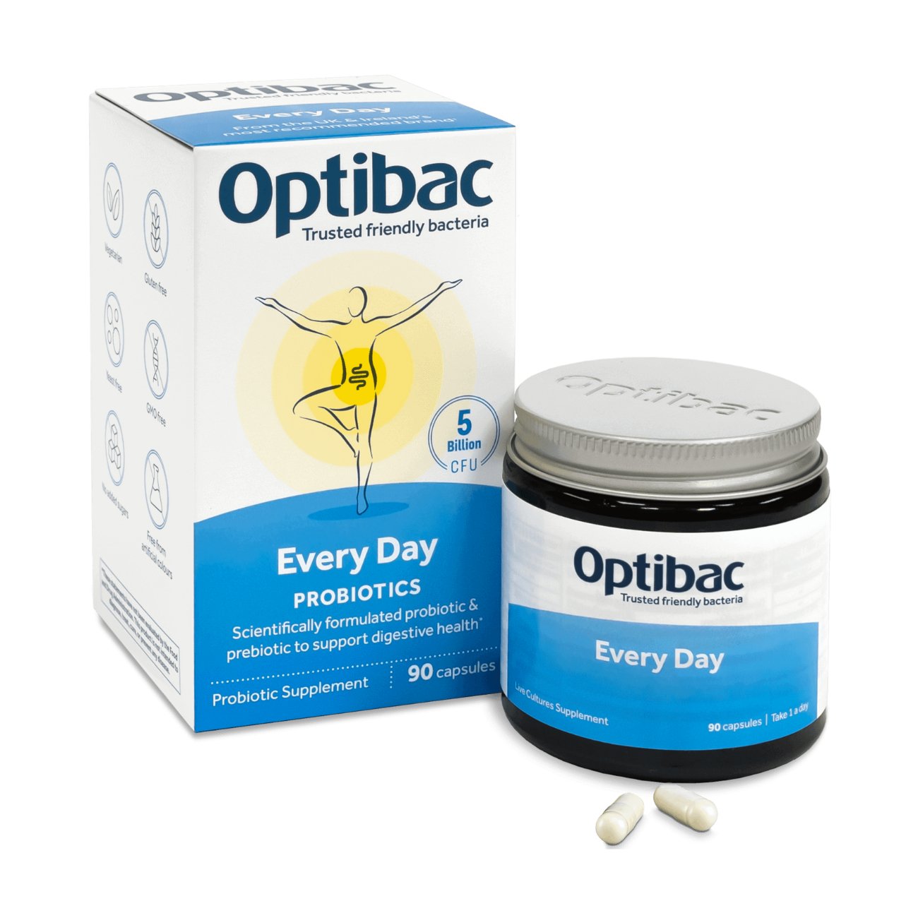 For Every Day 90 Capsules - Eco Natural Products - OptiBac Probiotics - Vitamins & Supplements