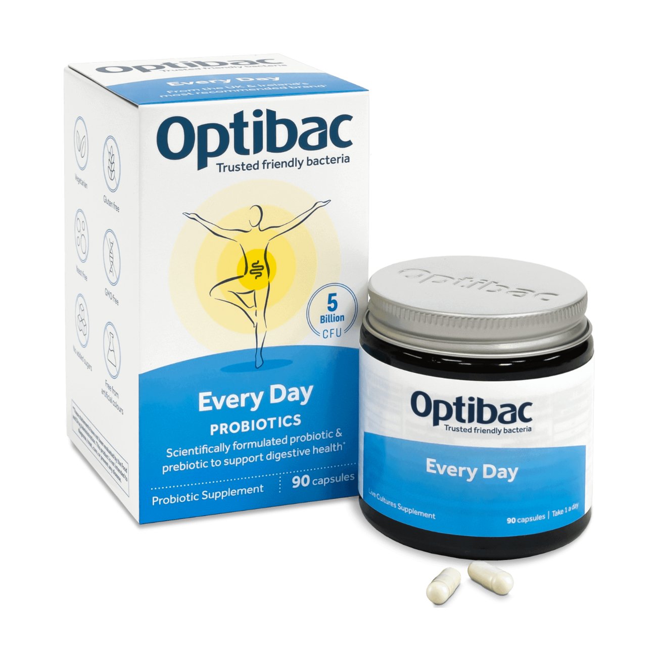 For Every Day 90 Capsules - OptiBac Probiotics - Vitamins & Supplements - Eco Natural Products
