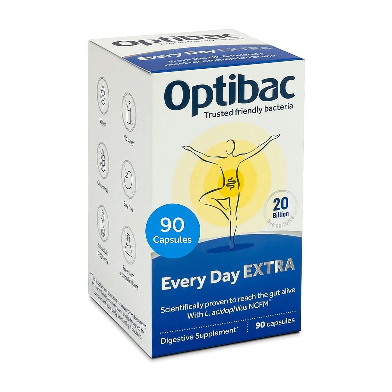 For Every Day EXTRA Strength 90 Capsules - Eco Natural Products - OptiBac Probiotics - Vitamins & Supplements