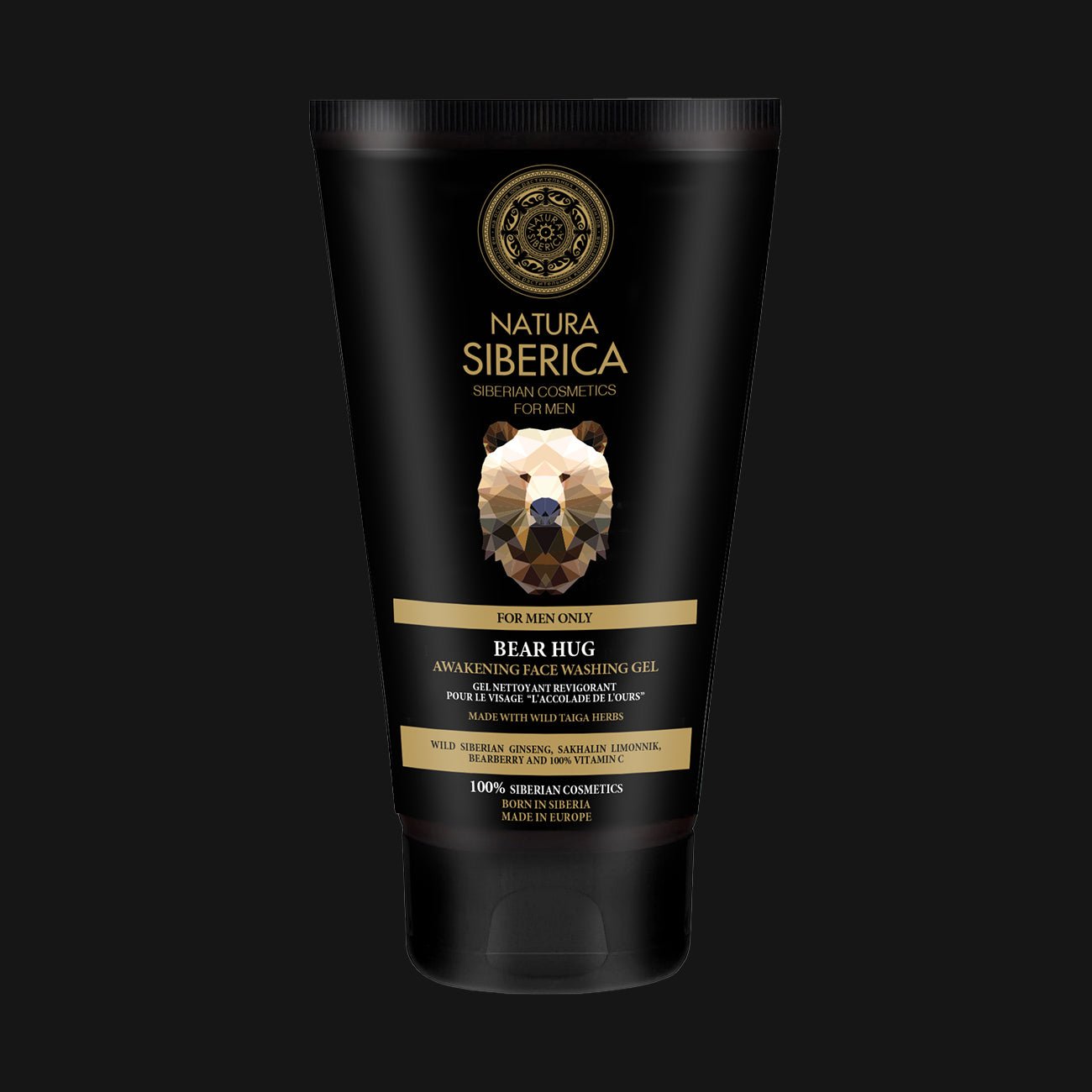 For Men Only Bear Hug Face Washing Gel 150ml - Natura Siberica - Body Wash - Eco Natural Products