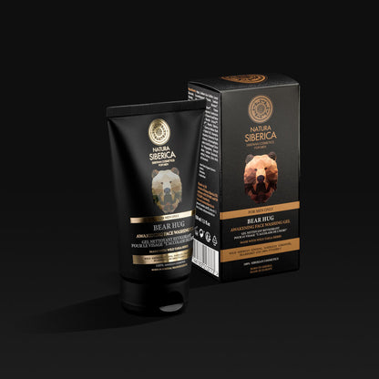 For Men Only Bear Hug Face Washing Gel 150ml - Natura Siberica - Body Wash - Eco Natural Products