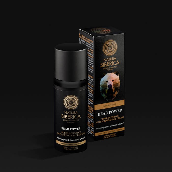 For Men Only Bear Super Intensive Power Anti - Wrinkle Face Cream 50ml - Natura Siberica - Day Cream - Eco Natural Products