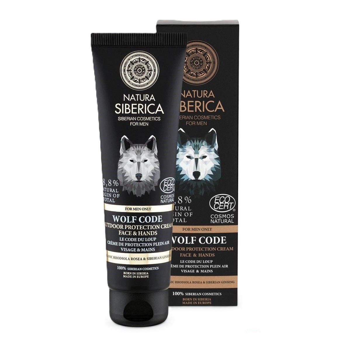For Men Only Outdoor Cream Face & Hands Wolf Code 80ml - Natura Siberica - Moisturising cream - Eco Natural Products