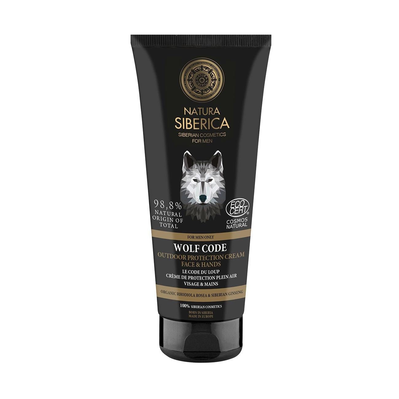 For Men Only Outdoor Cream Face & Hands Wolf Code 80ml - Eco Natural Products - Natura Siberica - Moisturising cream