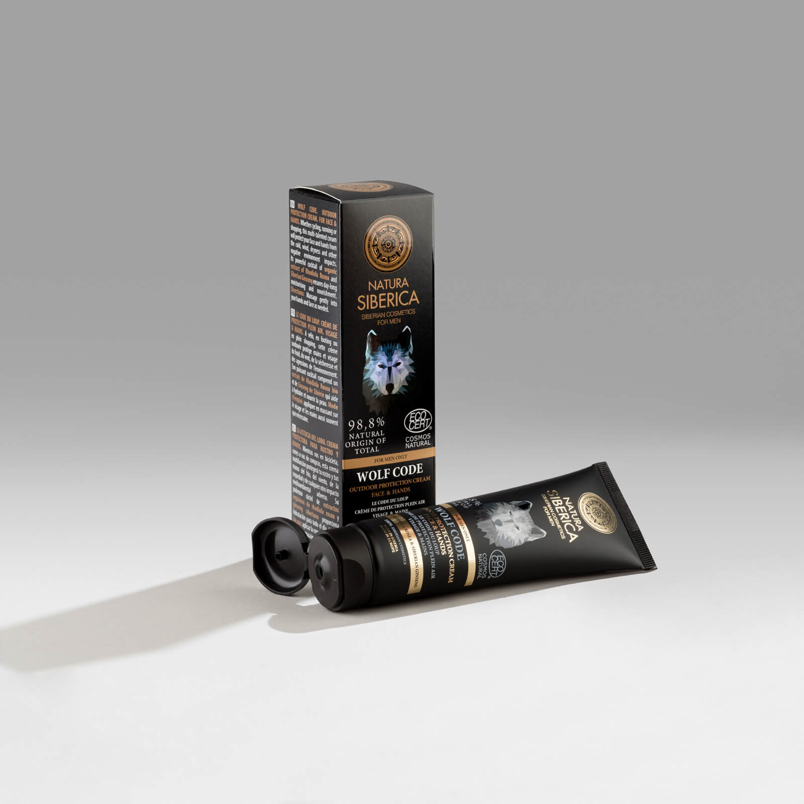 For Men Only Outdoor Cream Face & Hands Wolf Code 80ml - Natura Siberica - Moisturising cream - Eco Natural Products