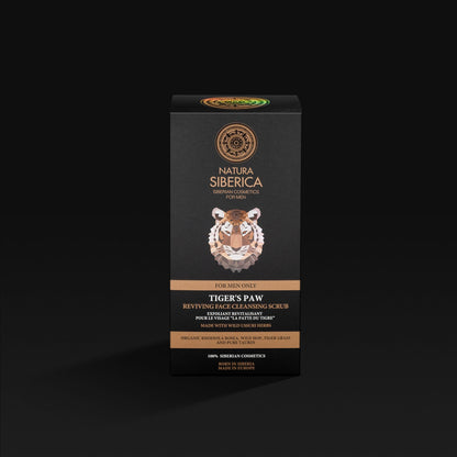 For Men Only Tiger's Paw Face Cleansing Scrub 150ml - Natura Siberica - Body Wash - Eco Natural Products